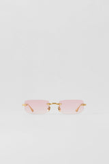 ALO Wire Sunglasses - Gold/Pink Gradient