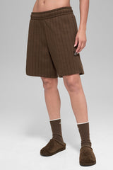 7" Pinstripe Short - Espresso Pinstripe