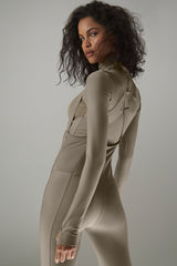 Airlift Winter Warm Mesh Ski Time Long Sleeve - Light Cocoa