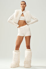 Cashmere High-Waist Embrace Short - Ivory