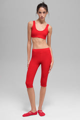 Alosoft Center Stage Bra - Bright Red